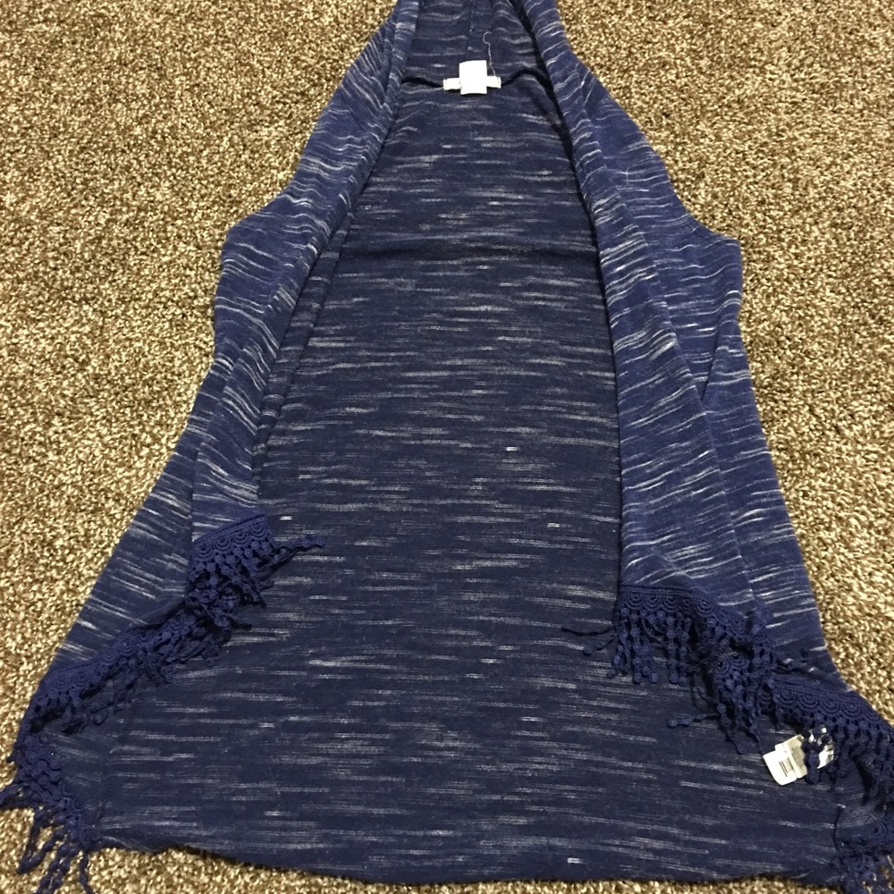 Self esteem hooded tank top cardigan sz S